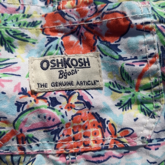 OshKosh B'gosh bibs 12 month shortalls - Picture 5 of 7